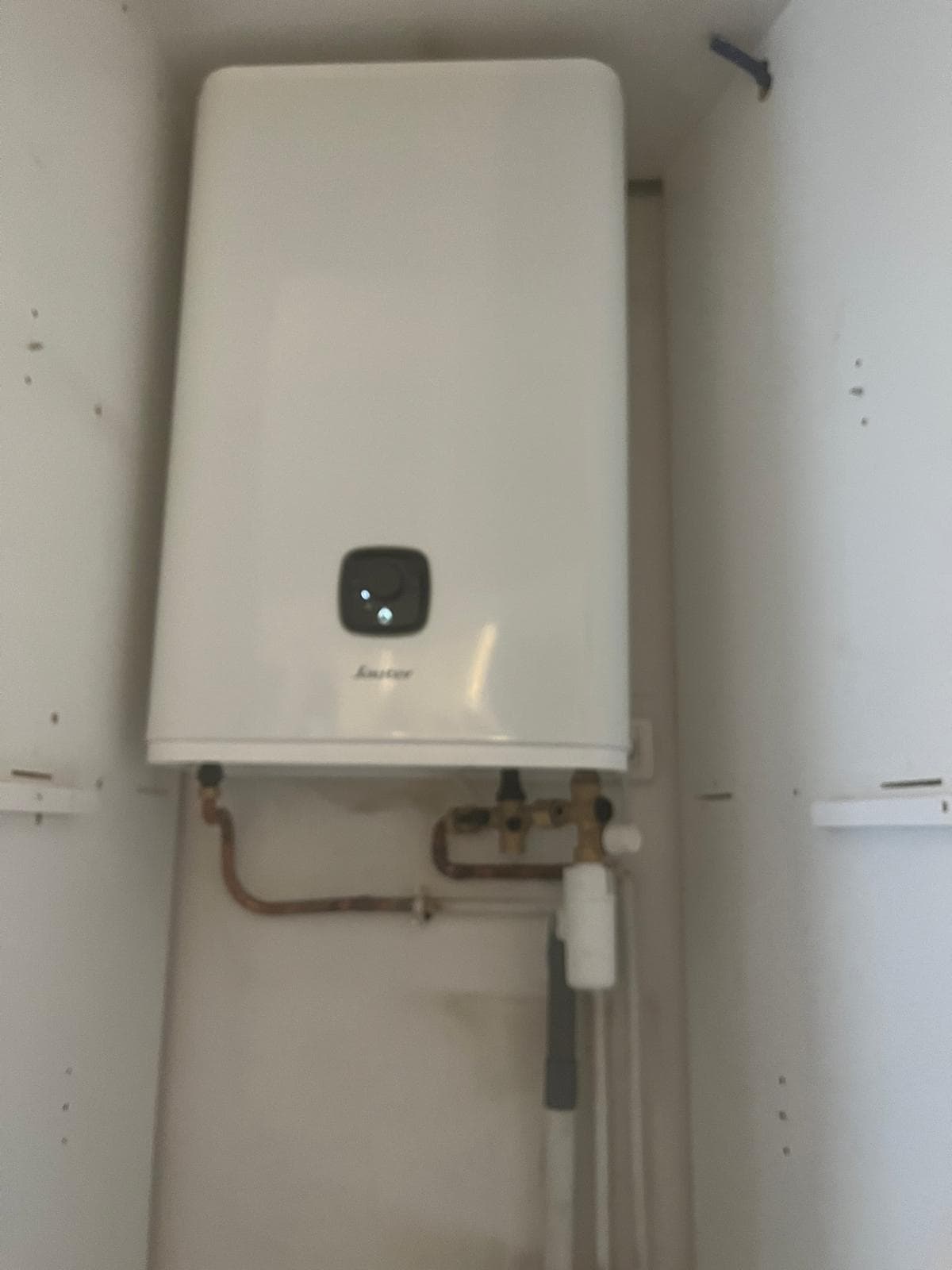 Après : Installation d'un chauffe-eau plat