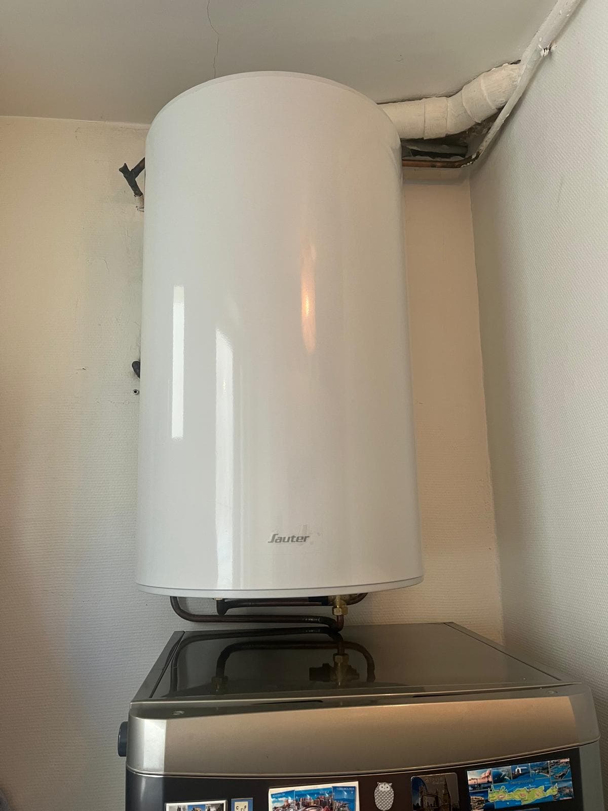 Après : Remplacement d'un chauffe-eau de 200L